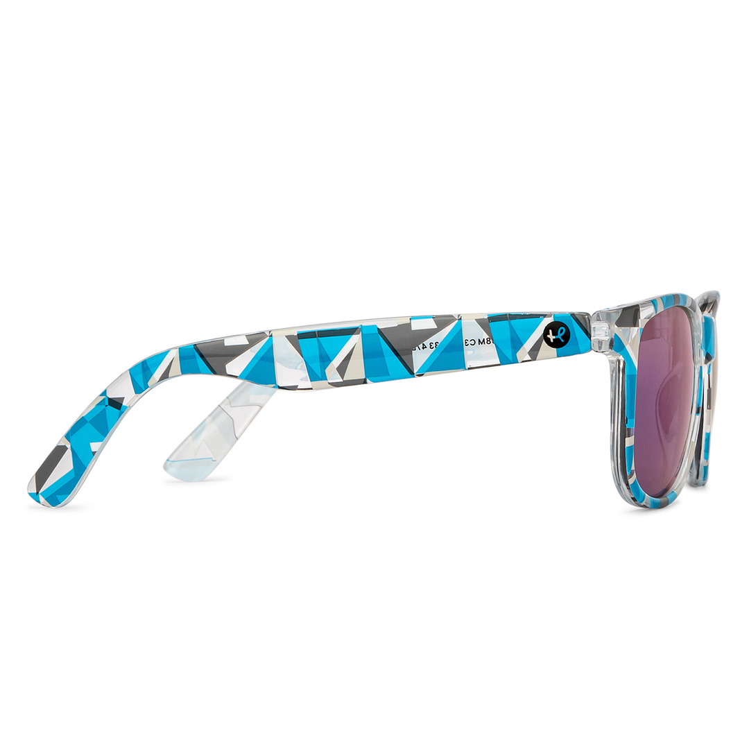 Hooper Crystal Transparent Full Rim Square left side