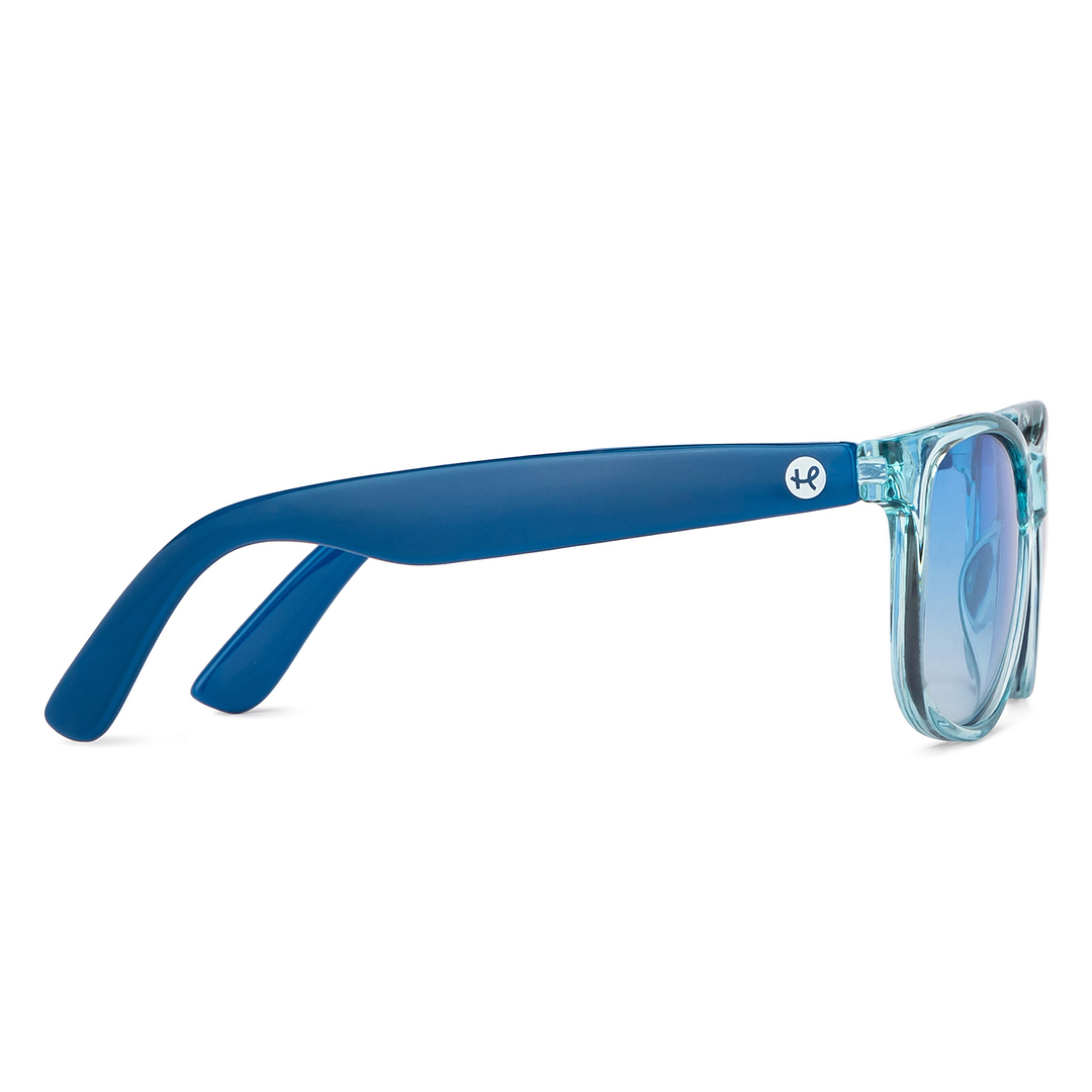 Hooper Sky Blue Full Rim Square left side