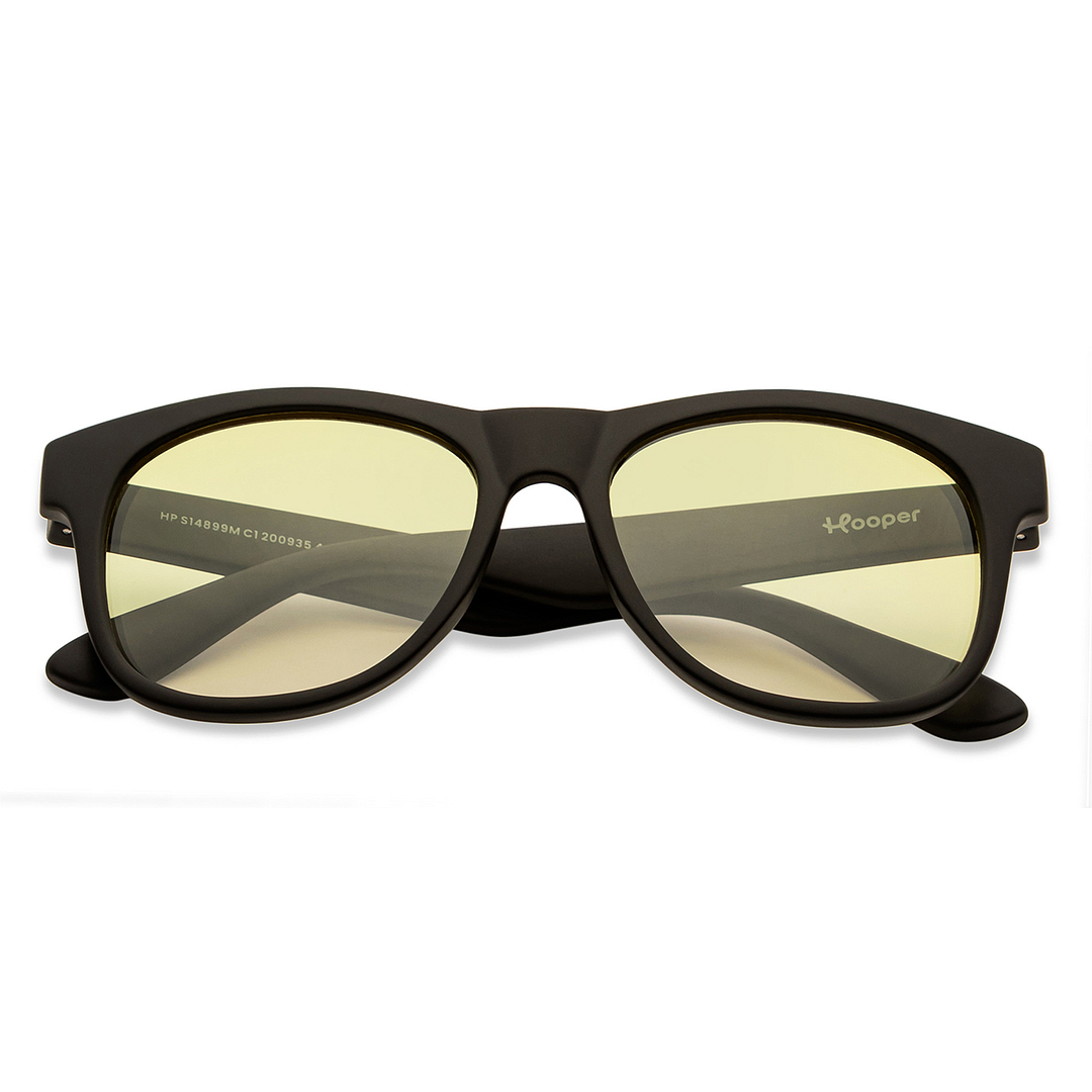 Hooper Black Full Rim Square left side