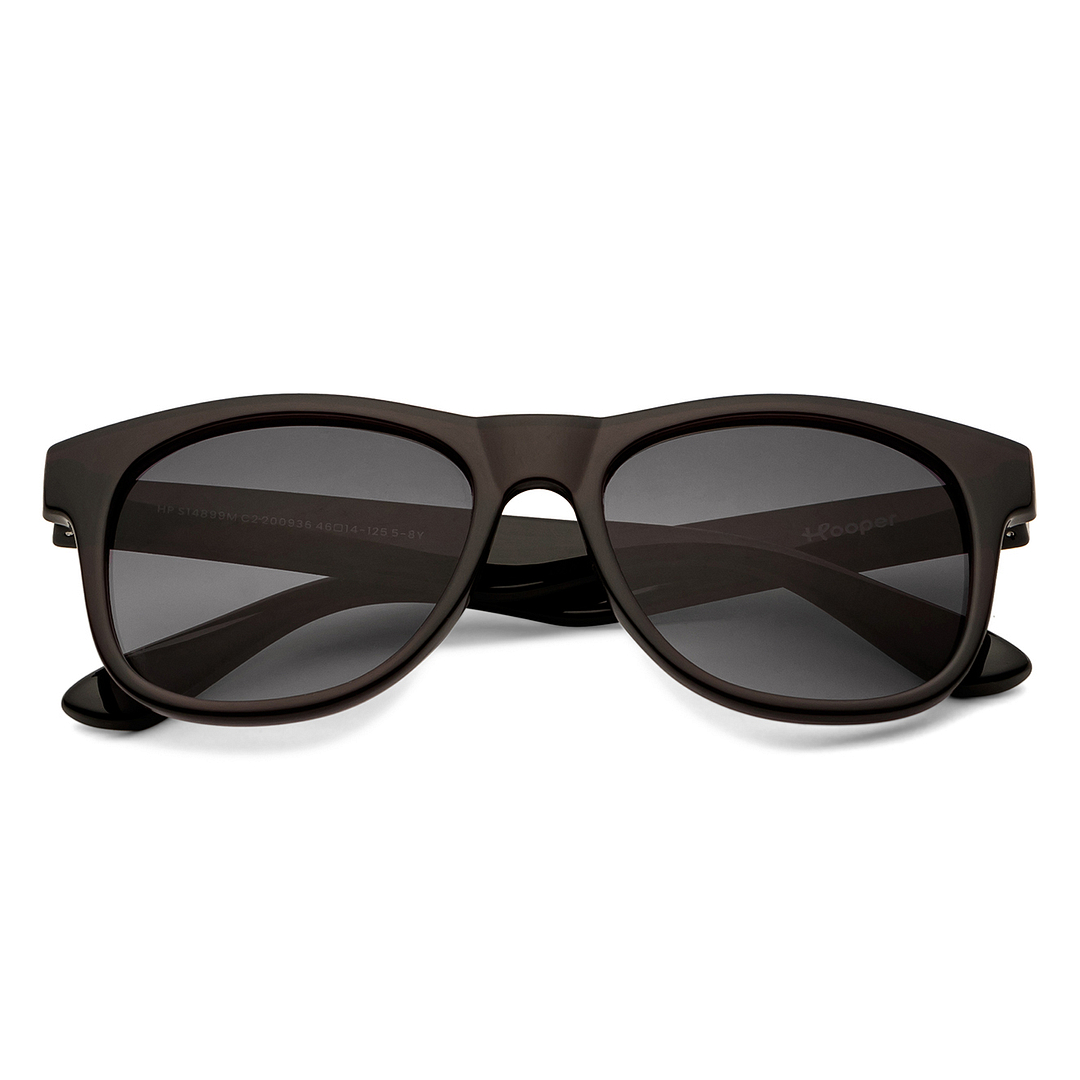 Hooper Black Full Rim Square left side