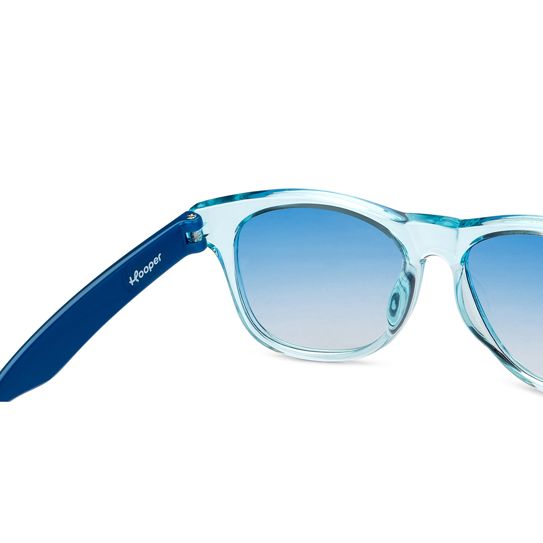 Hooper Blue Transparent Full Rim Square right side