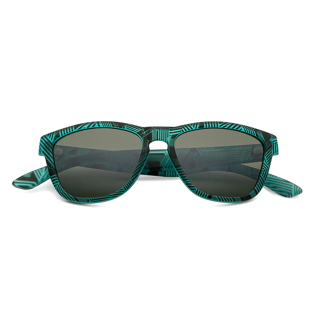 Hooper Green Full Rim Square left side