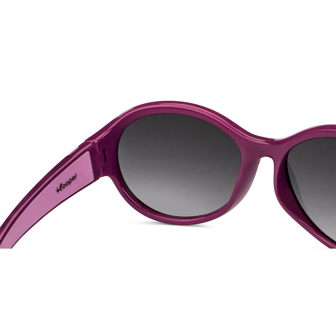 Hooper Purple Full Rim Oval right side
