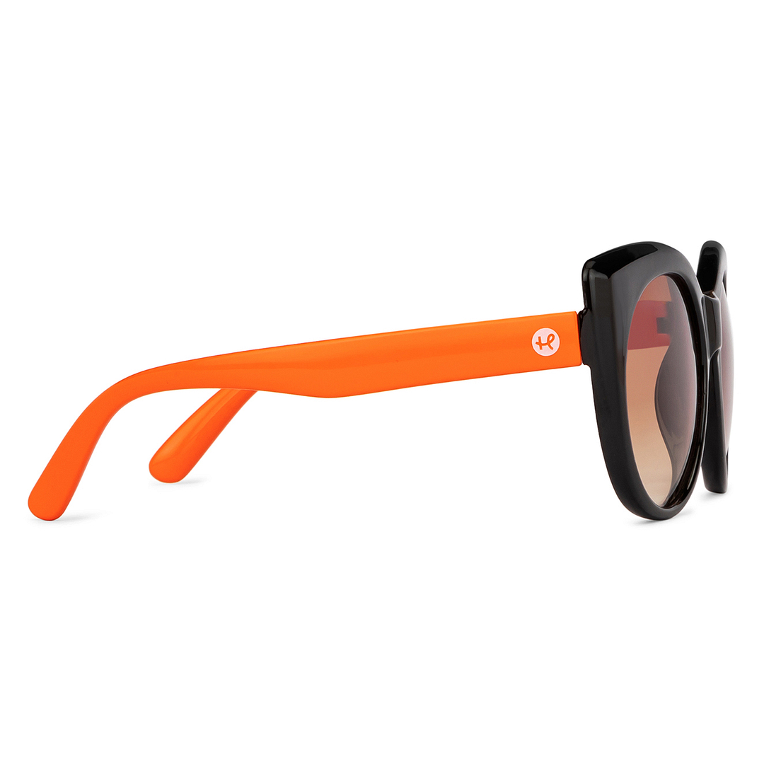 Hooper Black Full Rim Cat Eye left side