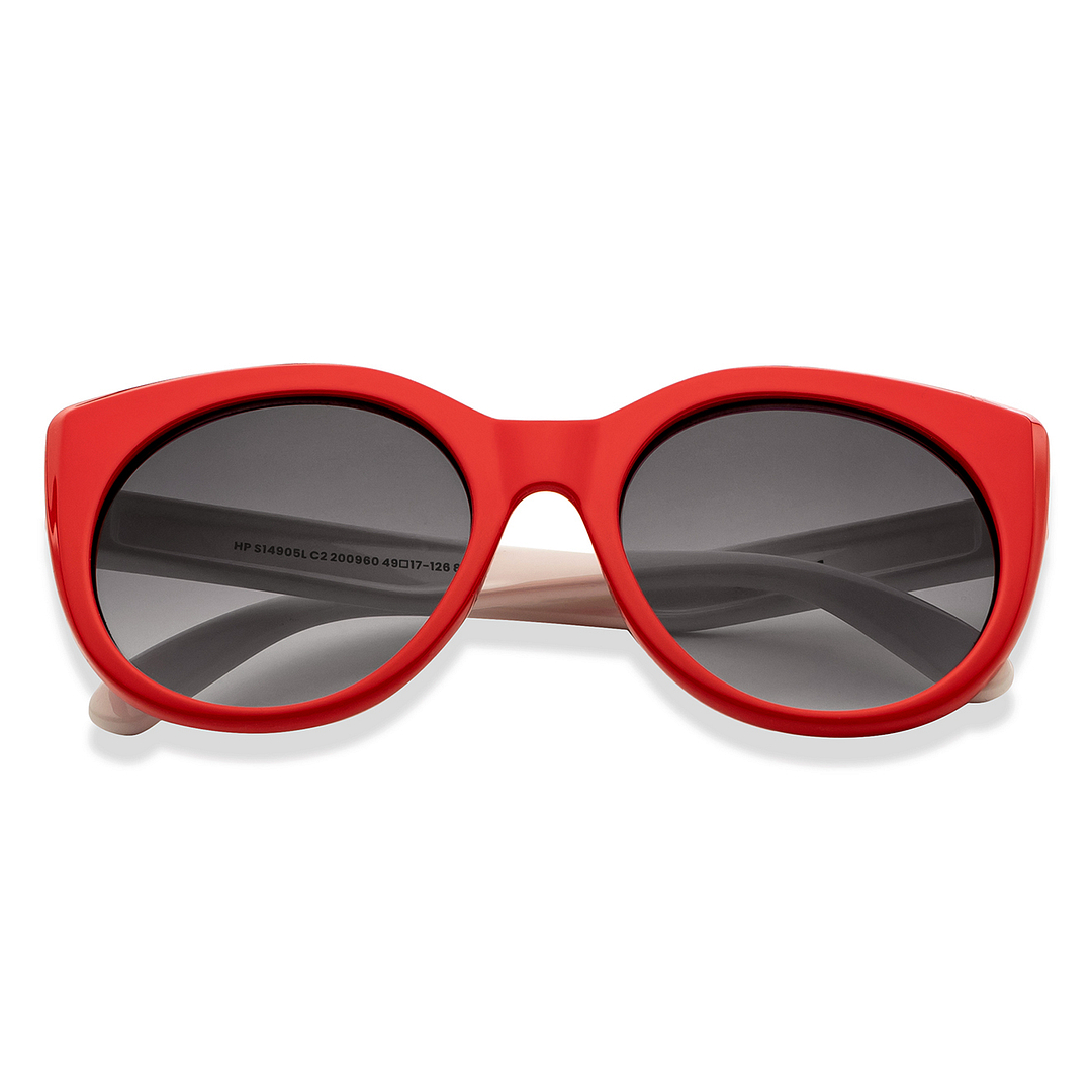 Hooper Red Full Rim Cat Eye left side