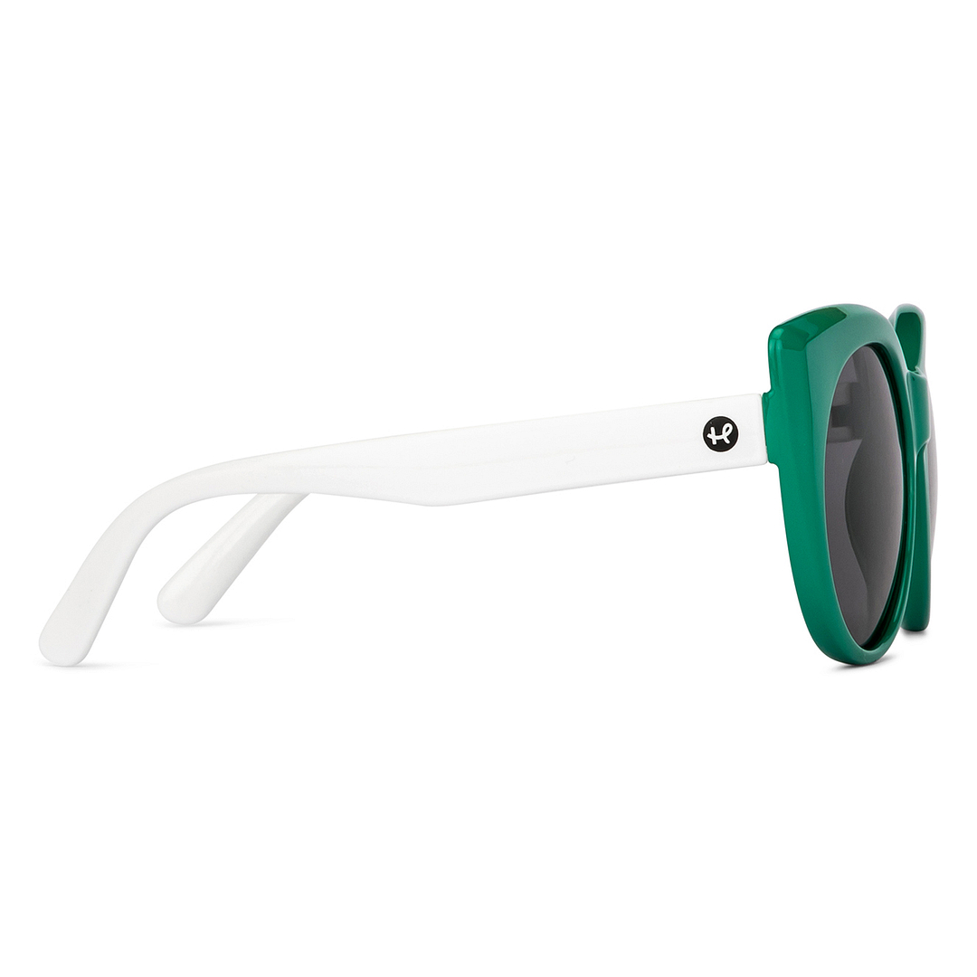 Hooper Green Full Rim Cat Eye left side