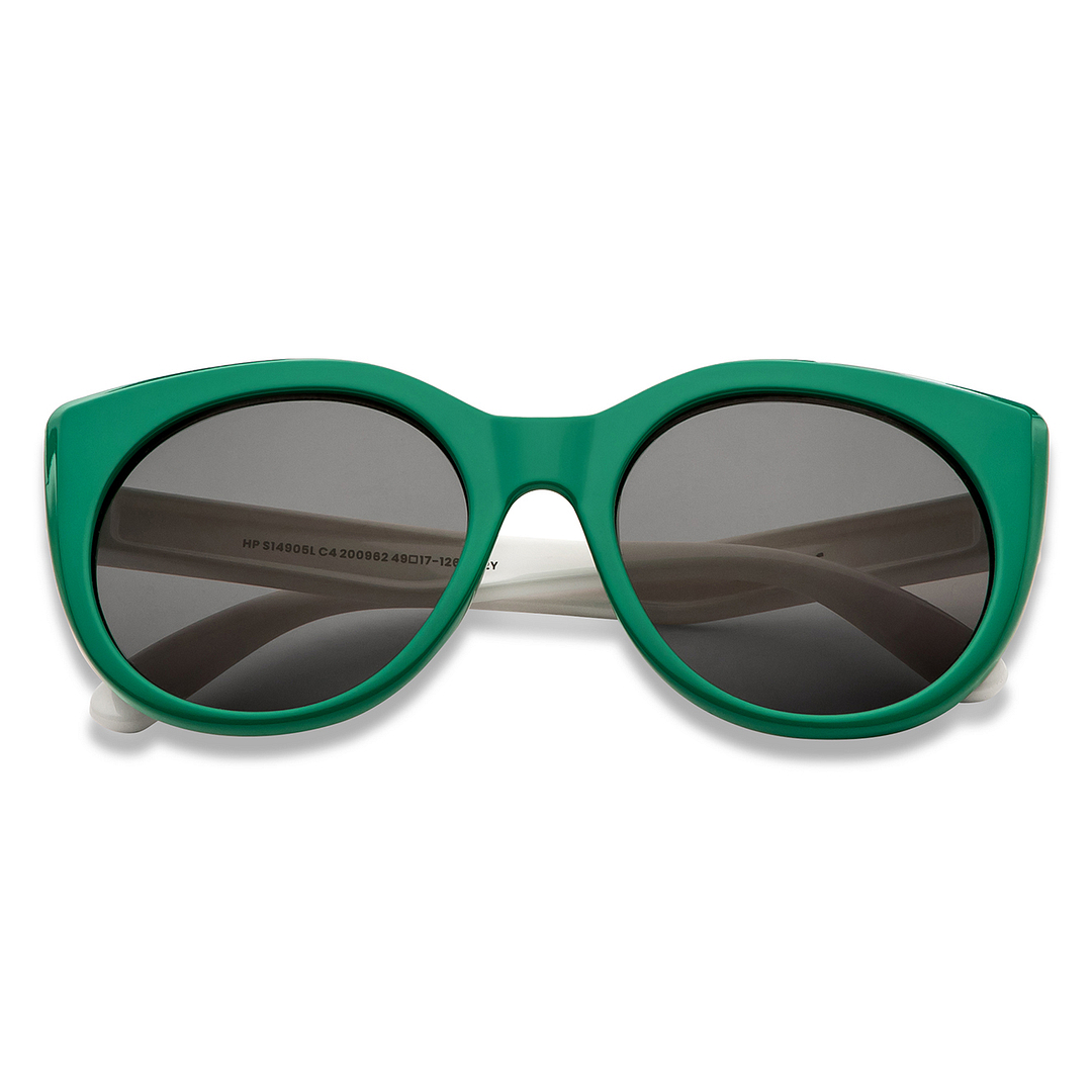 Hooper Green Full Rim Cat Eye left side