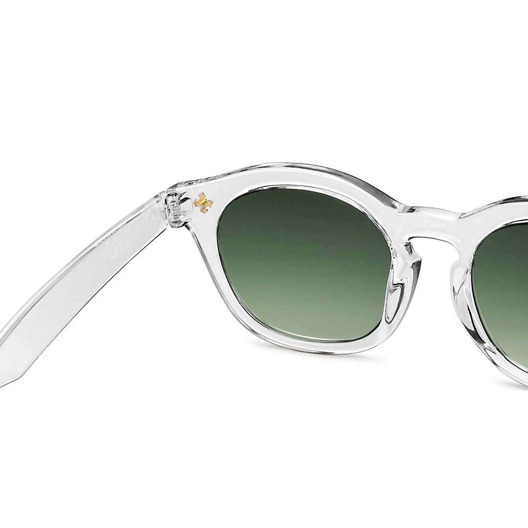 Hooper Crystal Transparent Full Rim Round right side