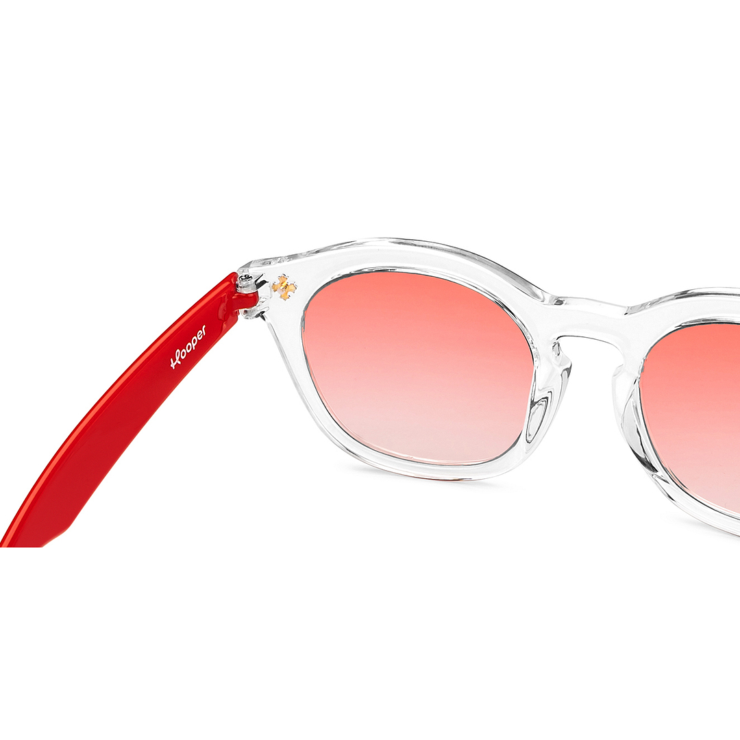 Hooper Crystal Transparent Full Rim Round right side