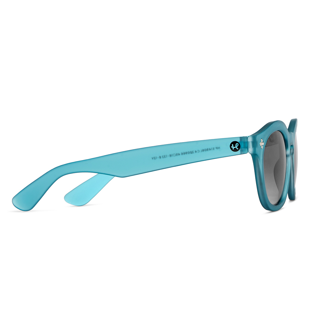 Hooper Sky Blue Full Rim Round left side