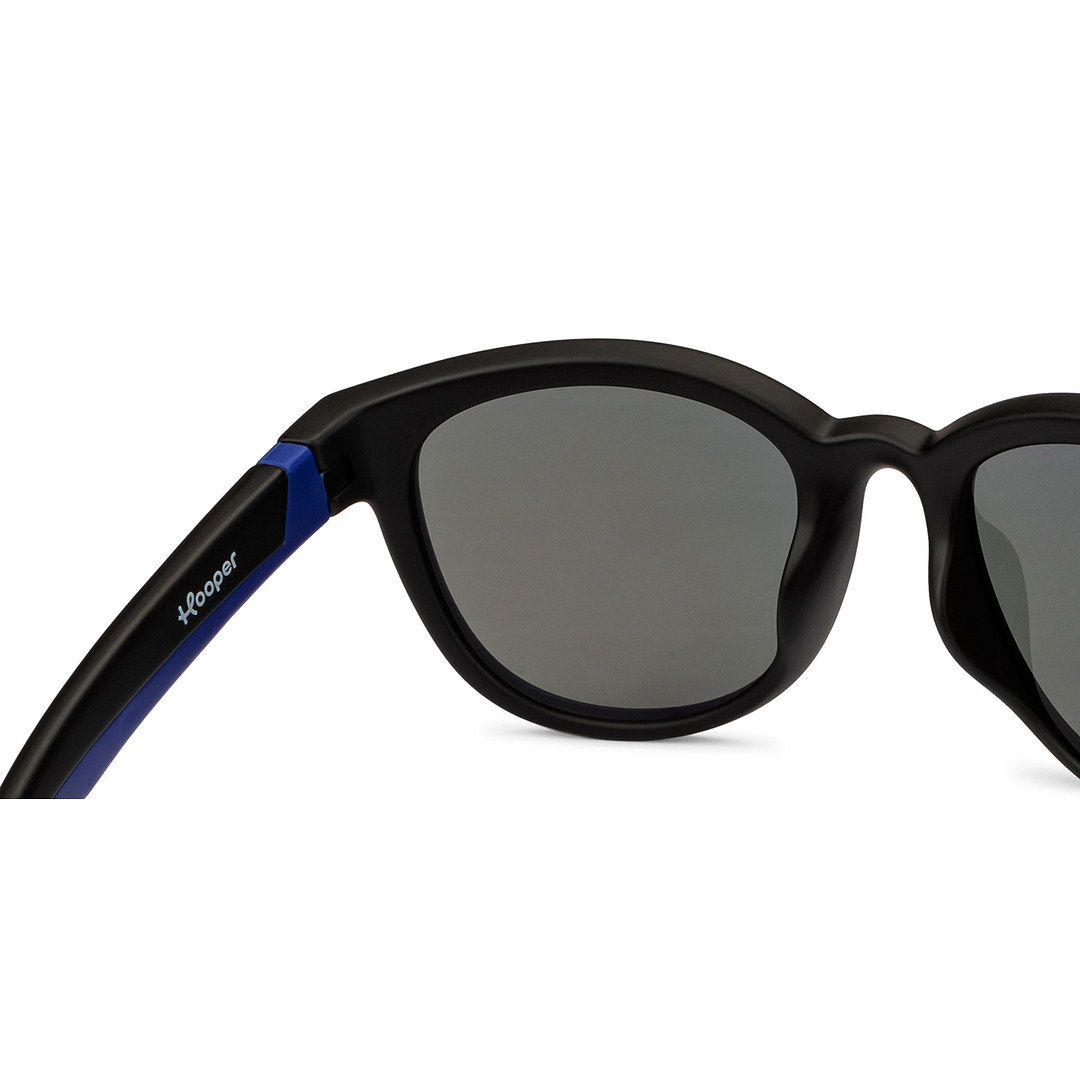 Hooper Black Full Rim Round right side