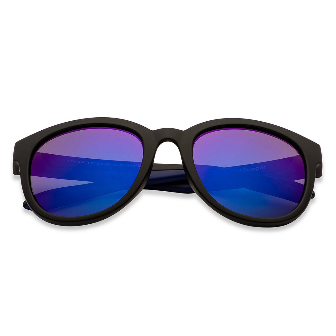 Hooper Black Full Rim Round left side