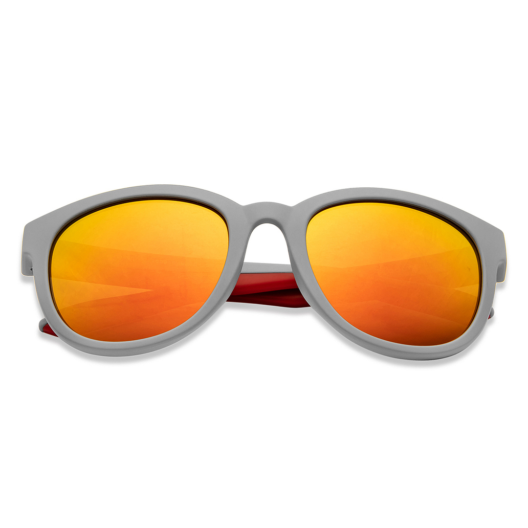 Hooper Light Grey Full Rim Round left side