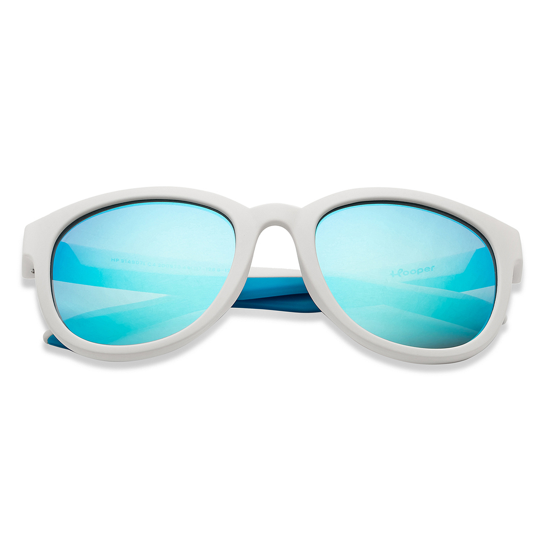 Hooper White Full Rim Round left side