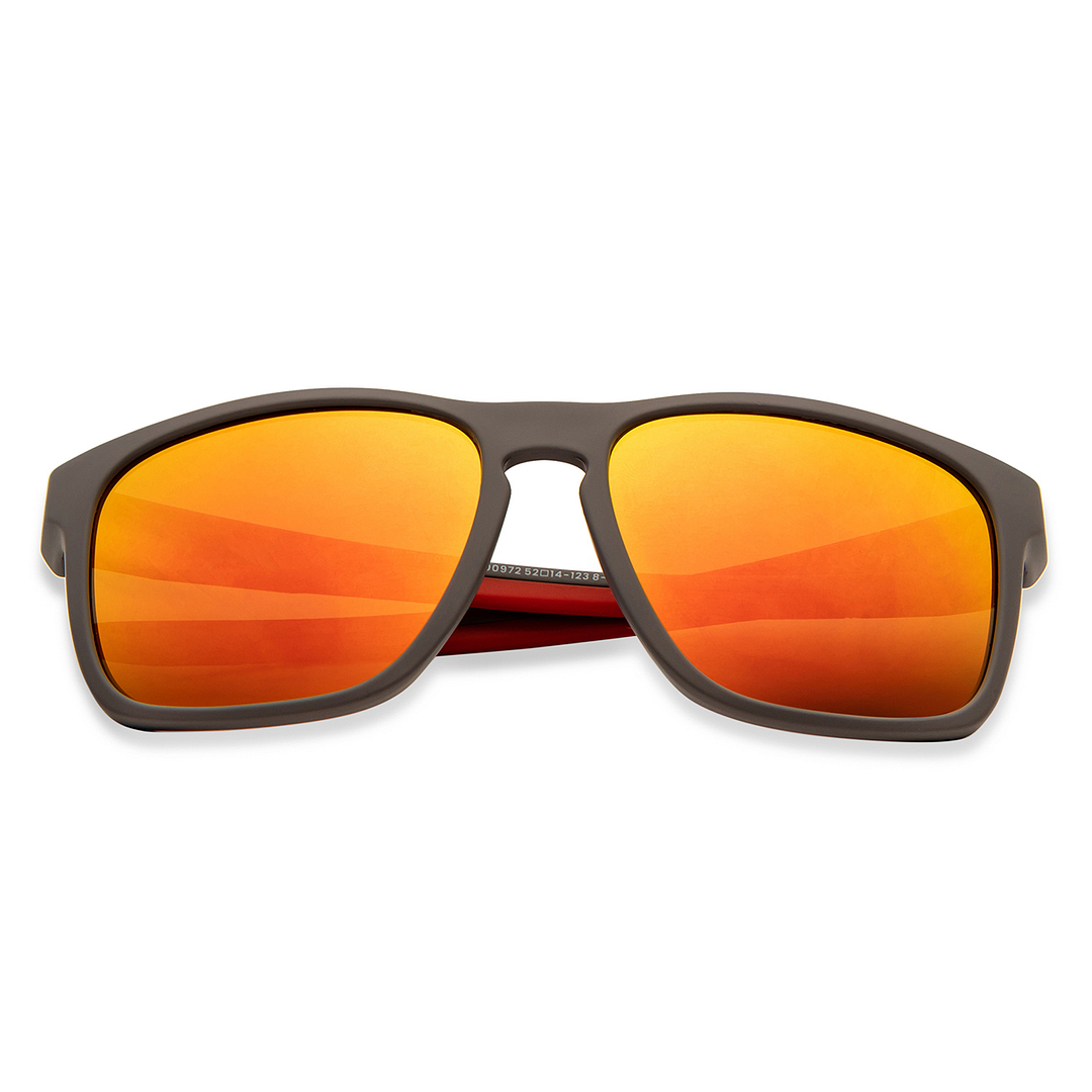 Hooper Light Grey Full Rim Square left side