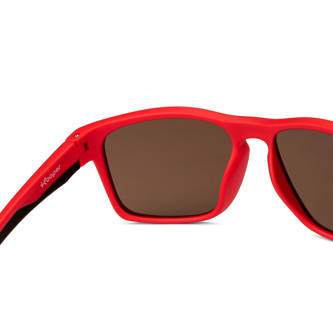 Hooper Red Full Rim Square right side