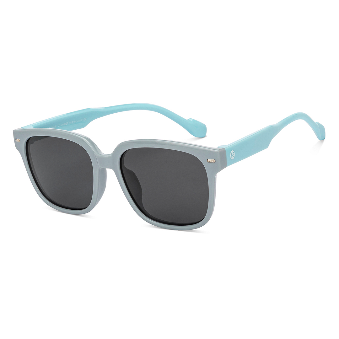 Hooper Light Grey Full Rim Square left side