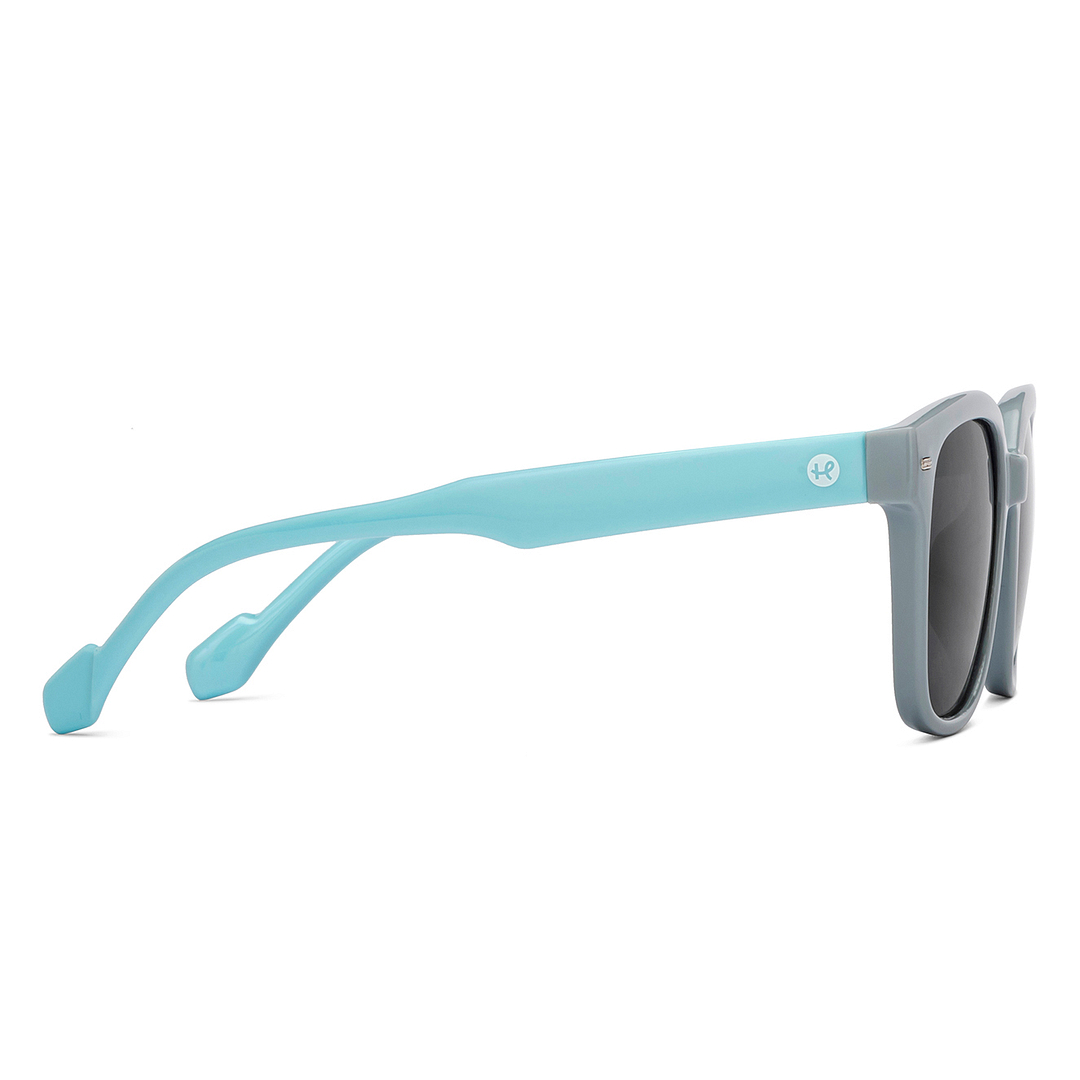 Hooper Light Grey Full Rim Square left side