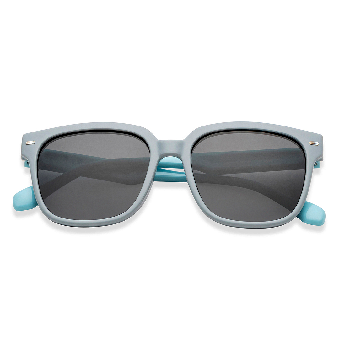 Hooper Light Grey Full Rim Square left side