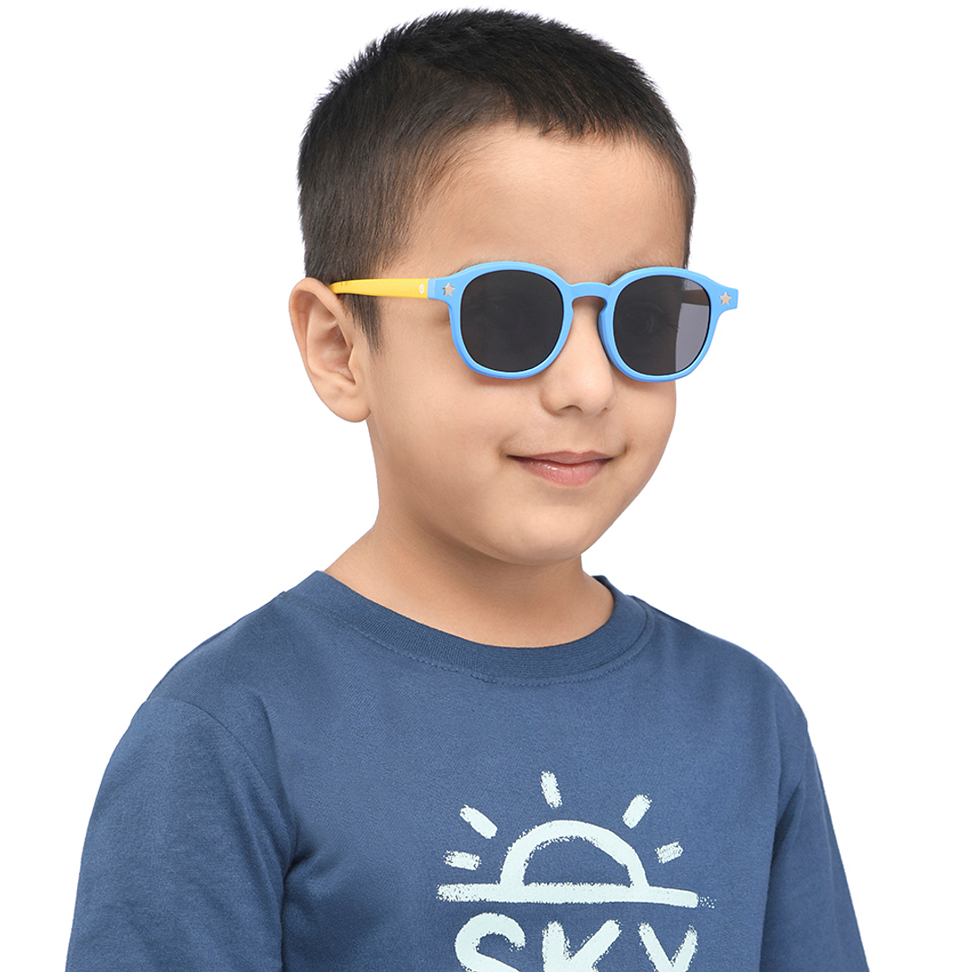 Hooper Sky Blue Full Rim Square right side