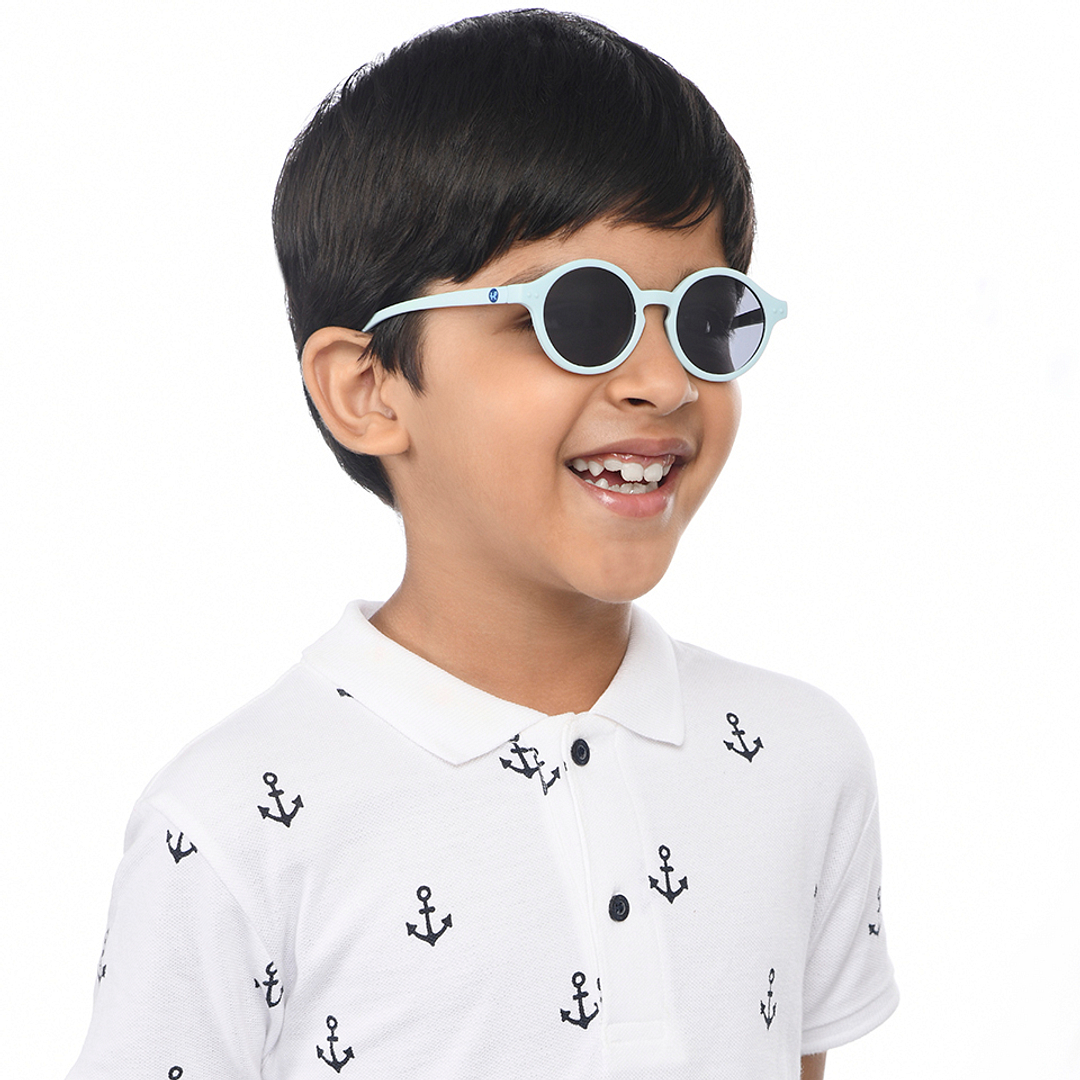 Hooper Sky Blue Full Rim Round right side