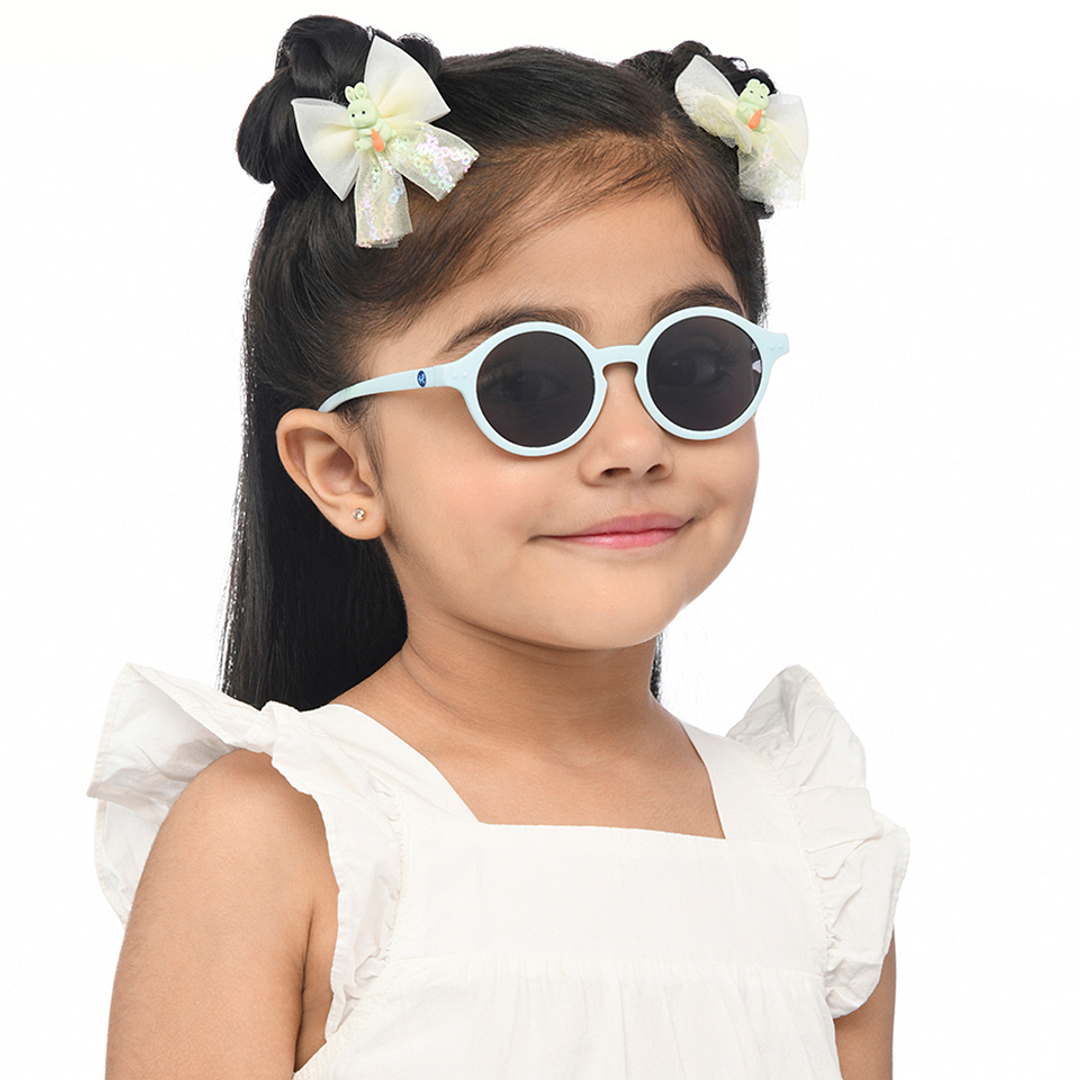 Hooper Sky Blue Full Rim Round left side