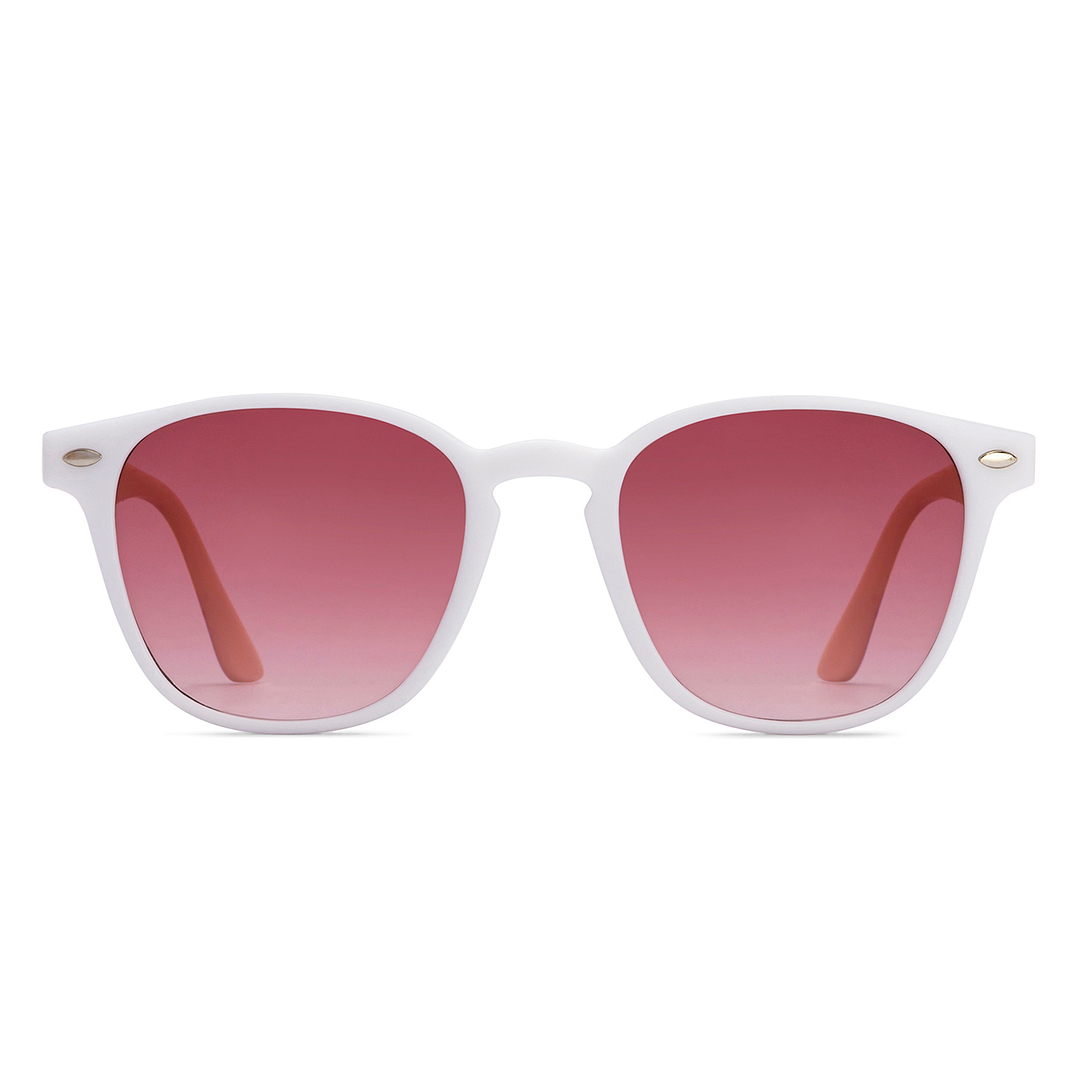 Hooper White Full Rim Square right side