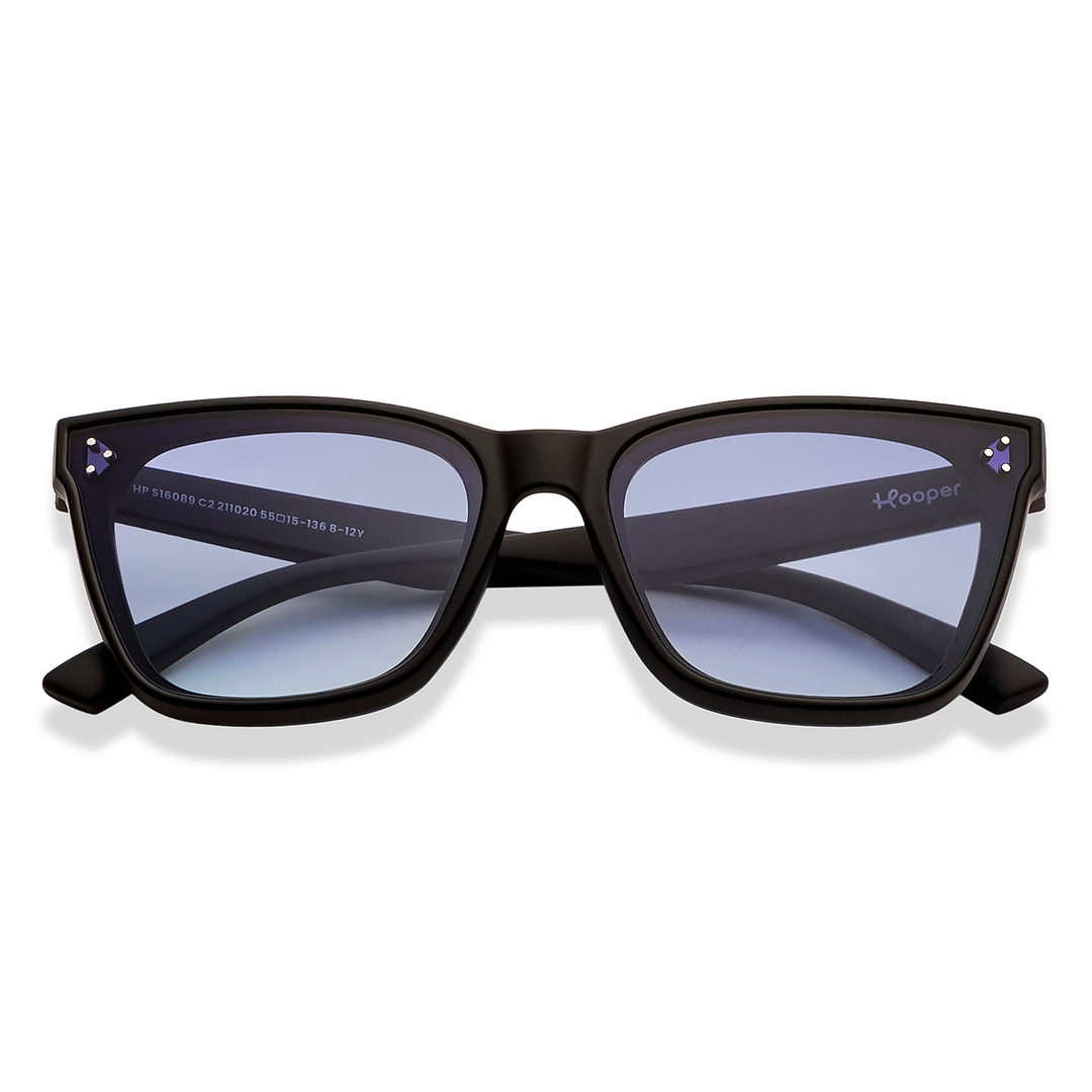 Hooper Black Full Rim Square left side