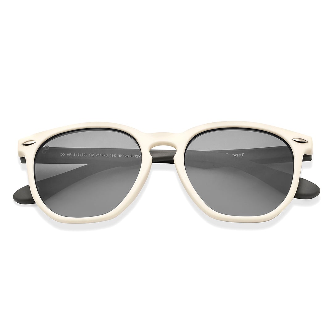 Hooper White Full Rim Round left side