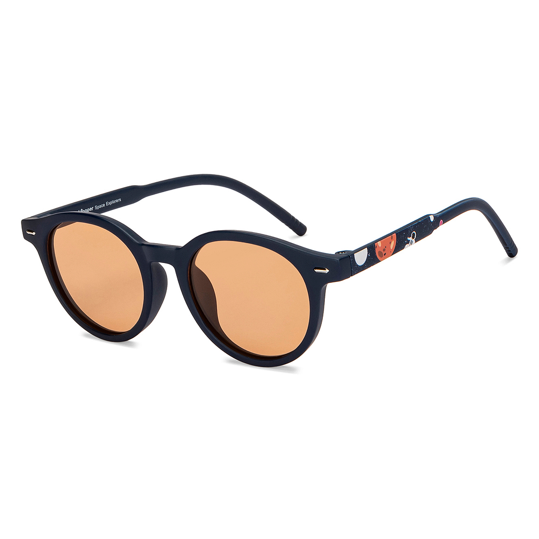 Hooper Sky Blue Full Rim Round left side