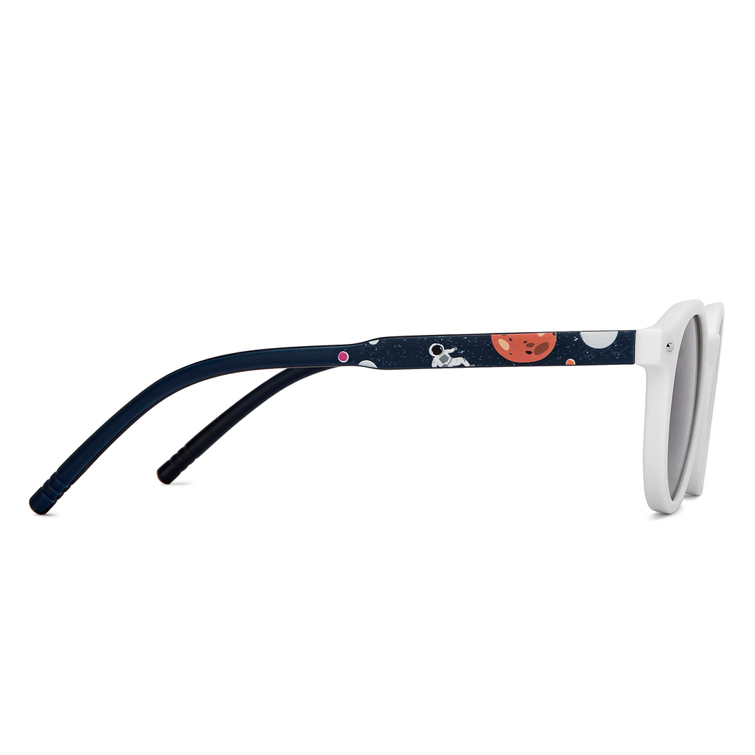 Hooper White Full Rim Round right side