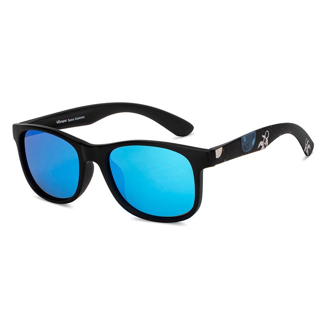 Hooper Black Full Rim Square left side