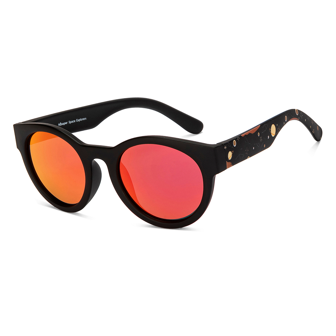 Hooper Black Full Rim Round left side