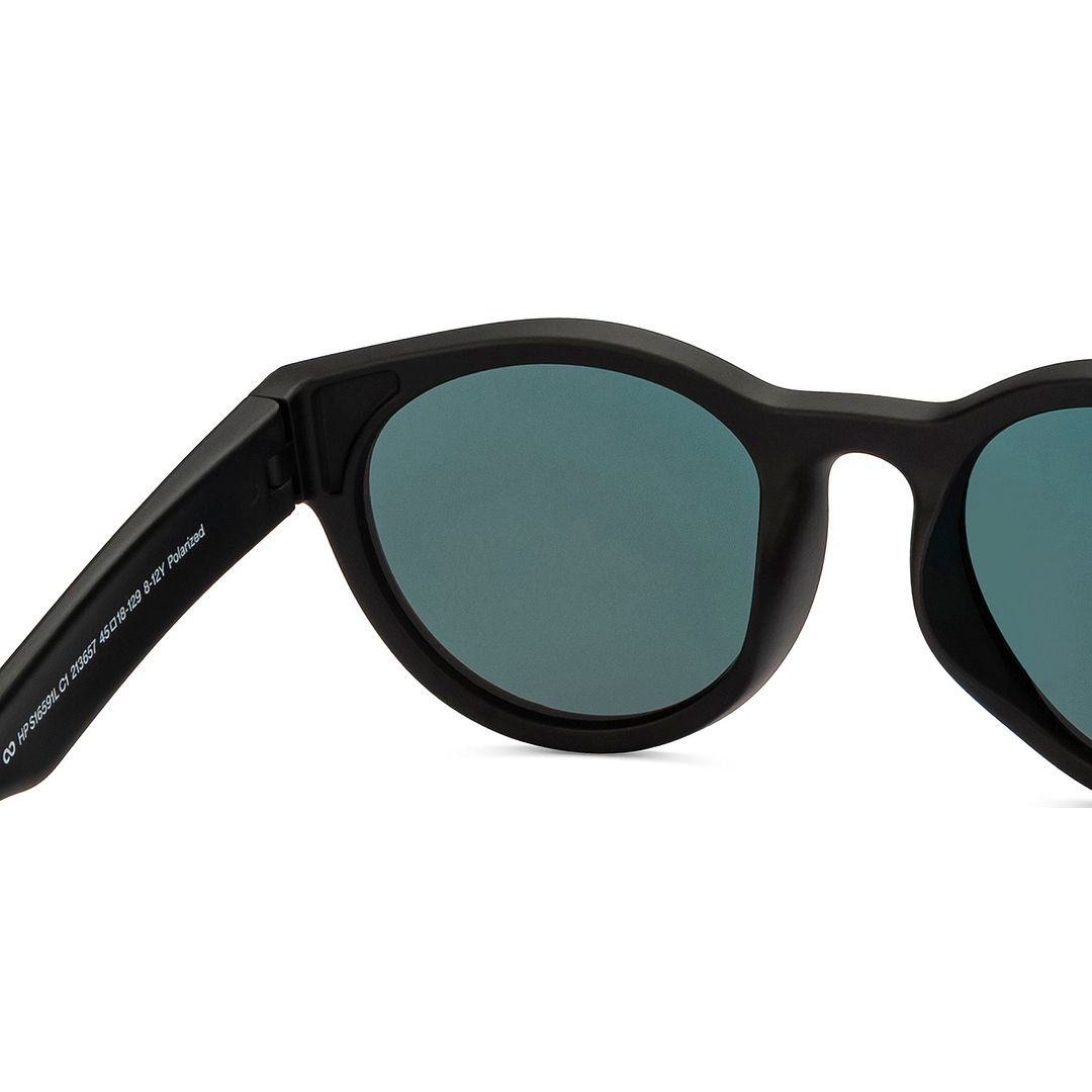 Hooper Black Full Rim Round left side