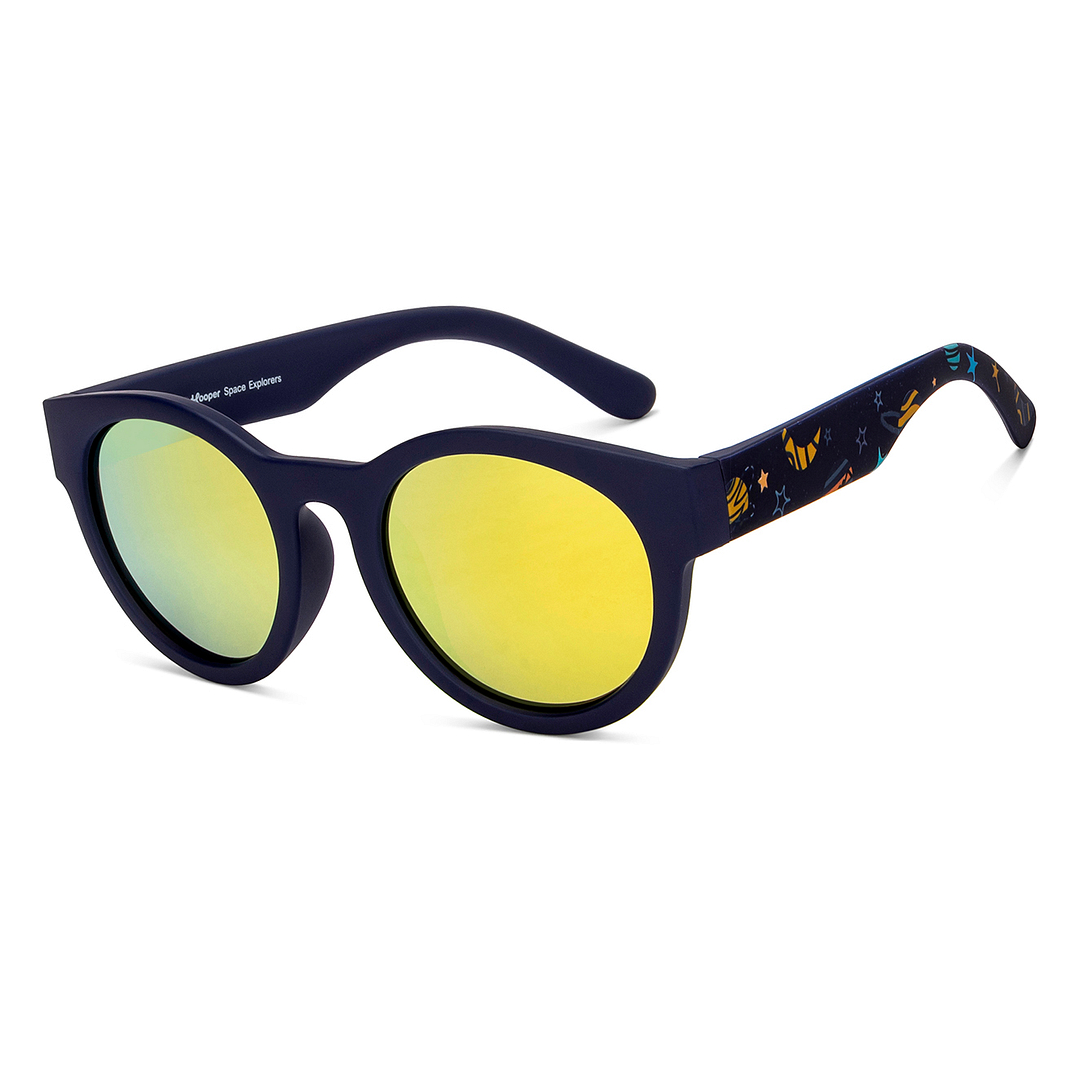 Hooper Sky Blue Full Rim Round left side