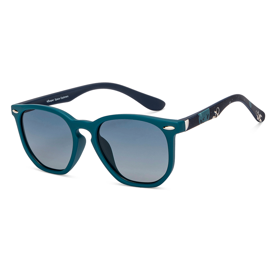 Hooper Green Full Rim Geometric left side