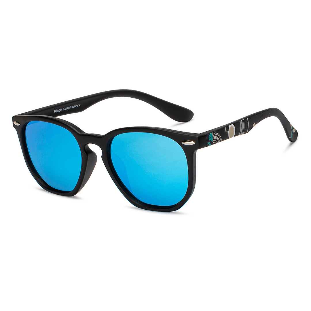 Hooper Black Full Rim Geometric left side