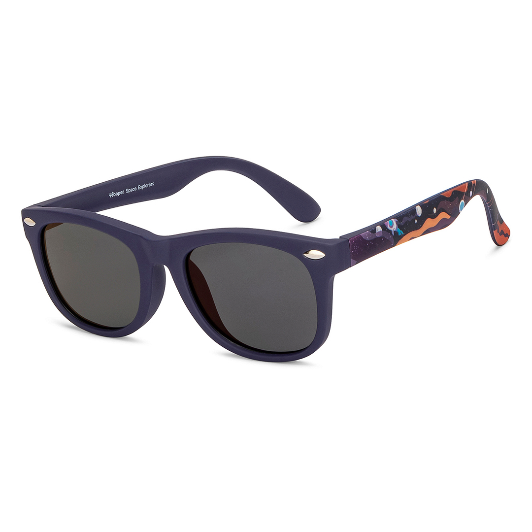 Hooper Black Full Rim Square left side