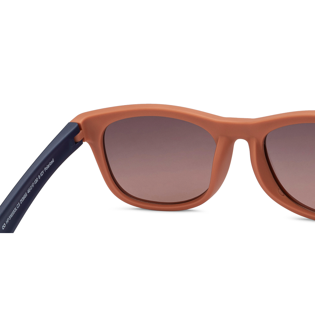 Hooper Orange Full Rim Cat Eye left side