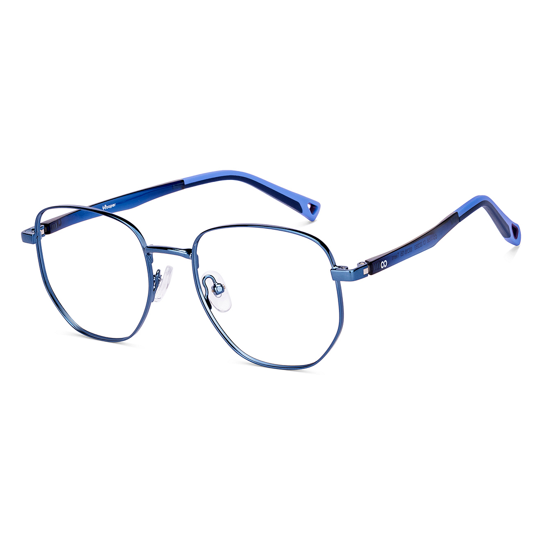 Hooper Online Sky Blue Full Rim Geometric right side