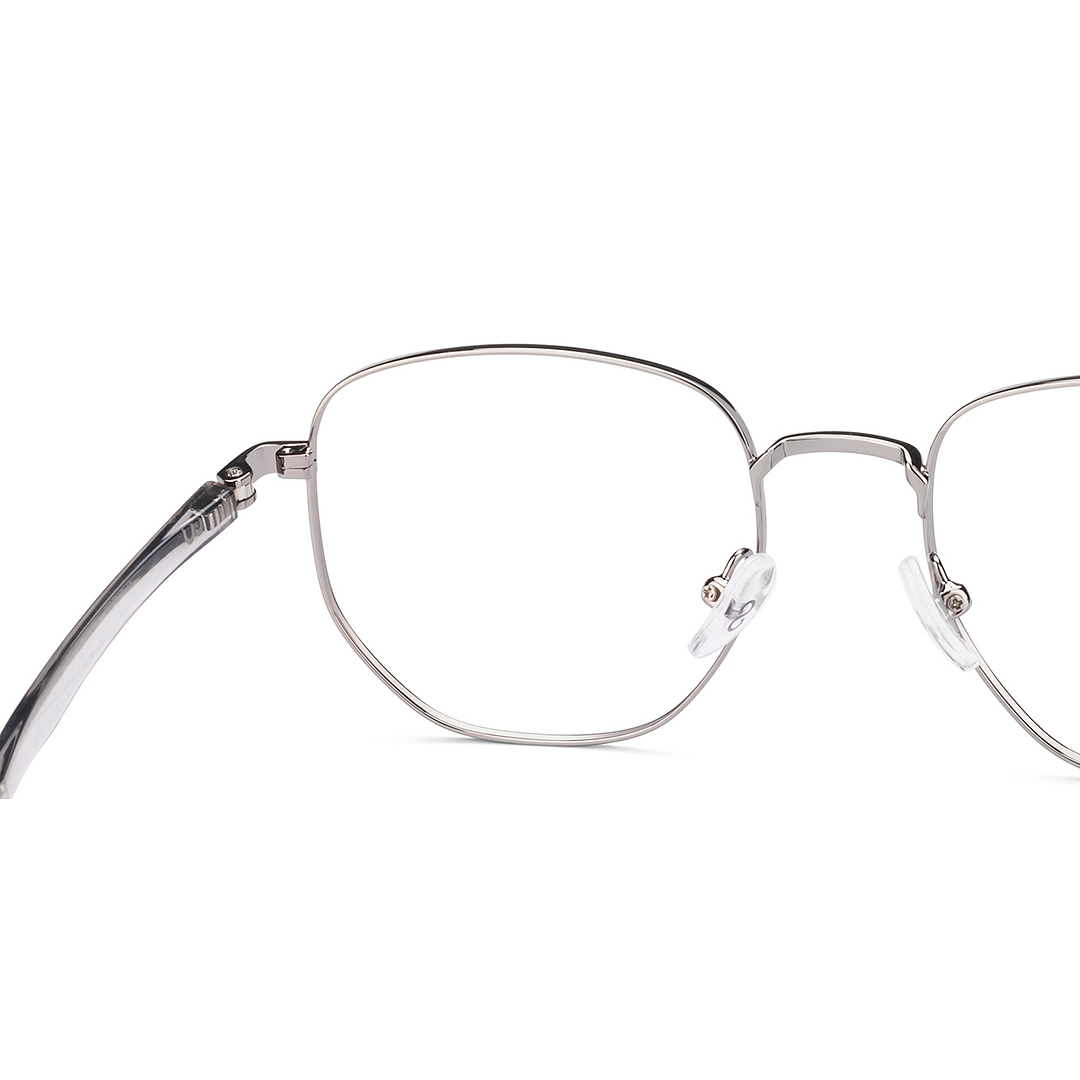 Hooper Online Silver Full Rim Geometric right side