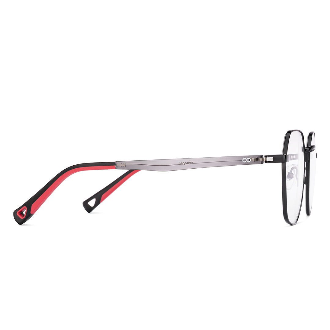 Hooper Online Black Full Rim Geometric left side