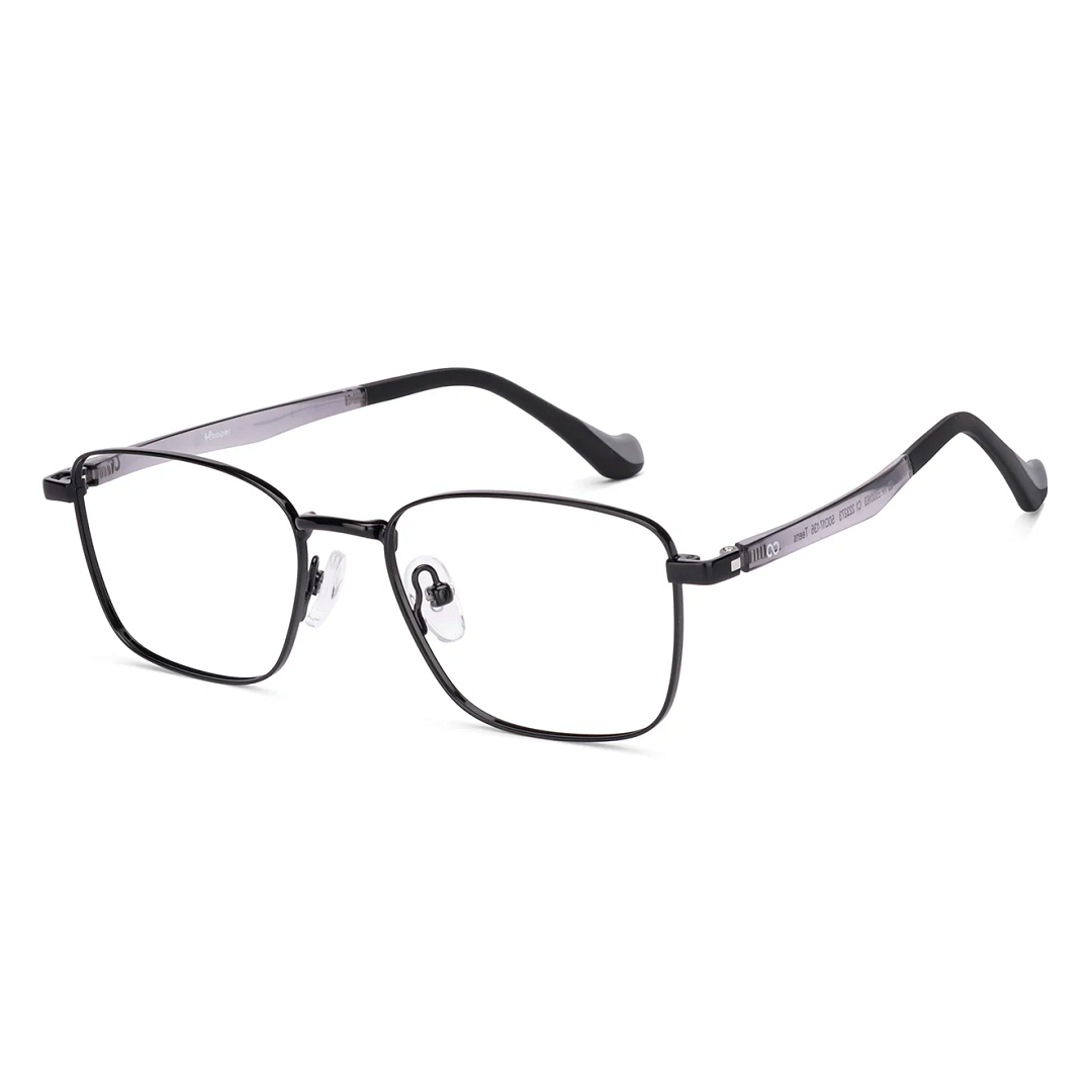 Hooper Online Black Full Rim Rectangle left side