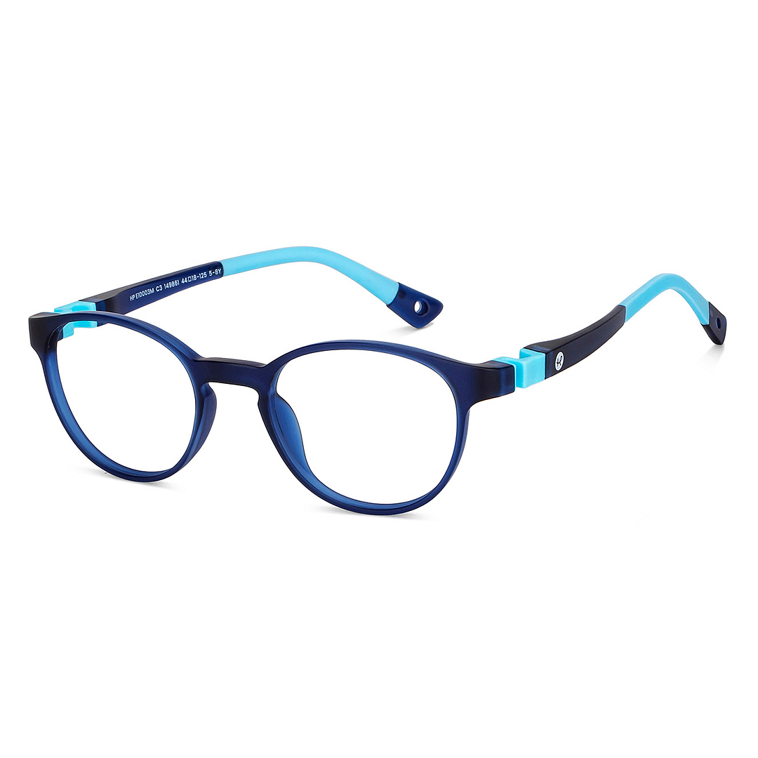 Hooper Sky Blue Full Rim Round left side