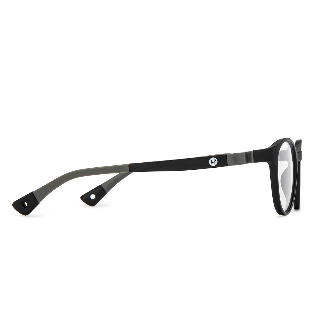 Hooper Black Full Rim Round left side
