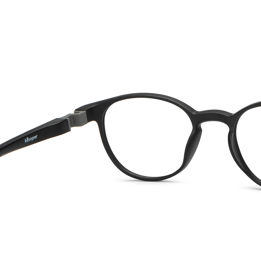 Hooper Black Full Rim Round right side