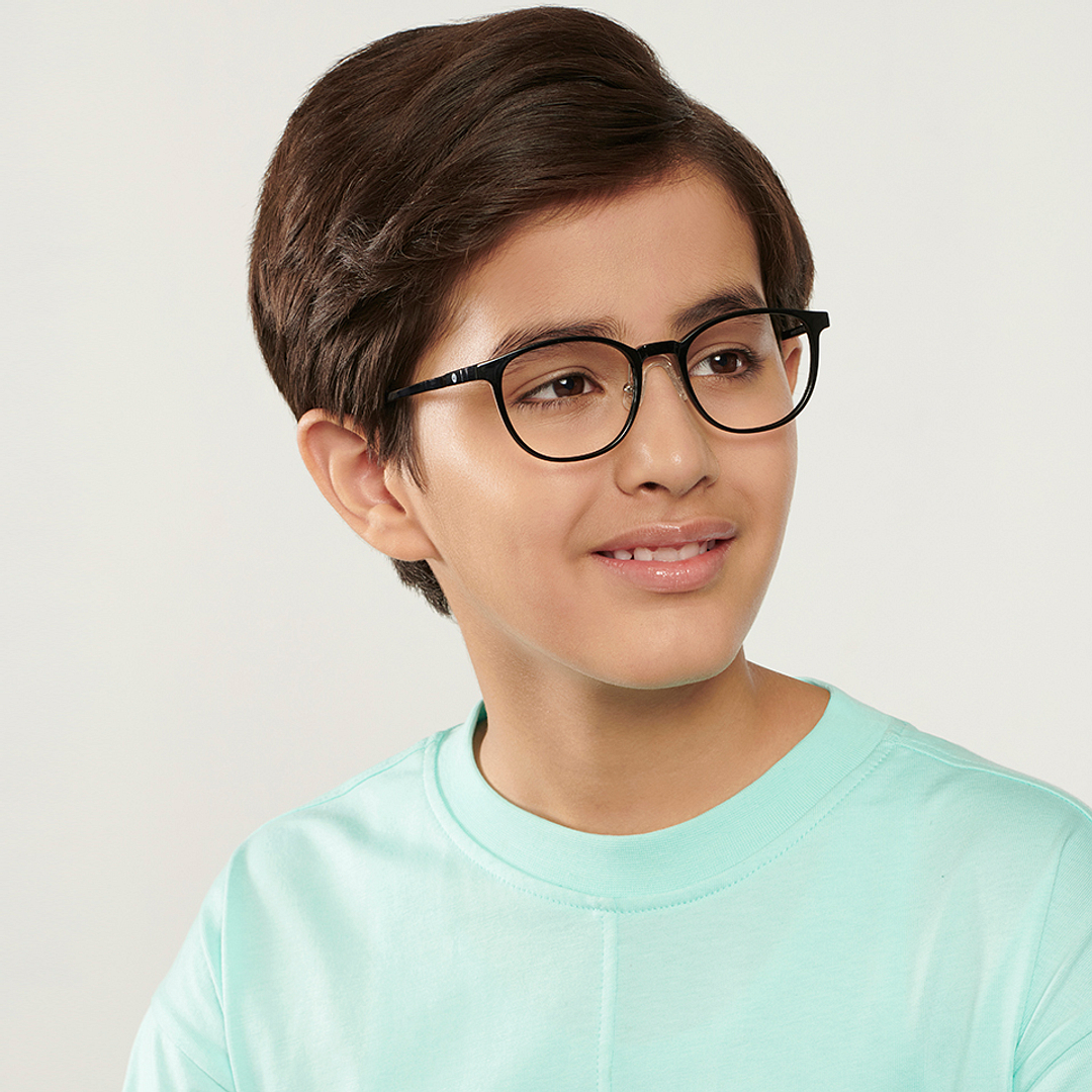 Hooper Online Black Full Rim Round left side