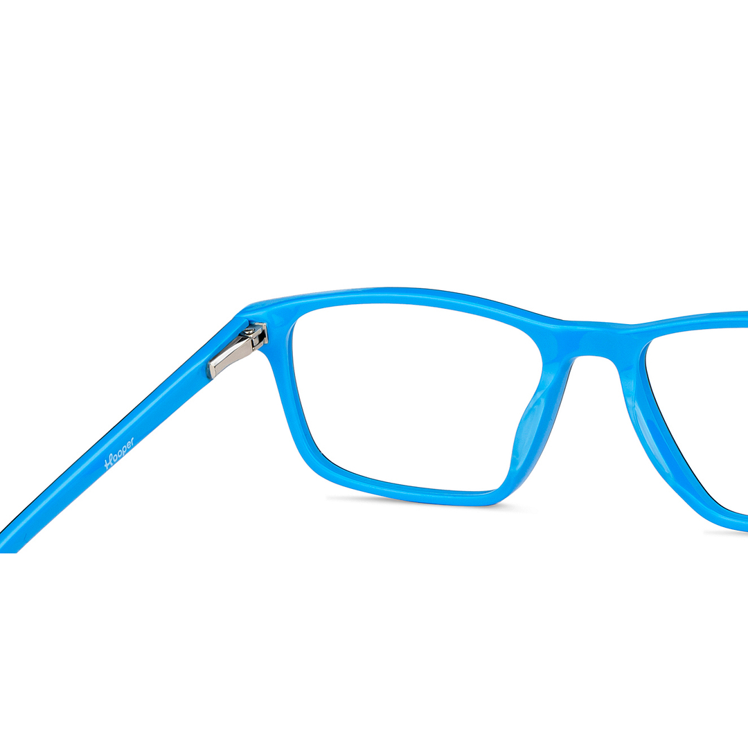 Hooper Online Black Full Rim Rectangle left side