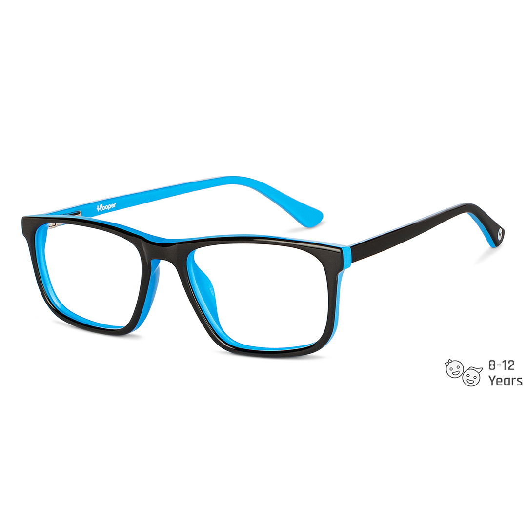 Hooper Online Sky Blue Full Rim Rectangle left side