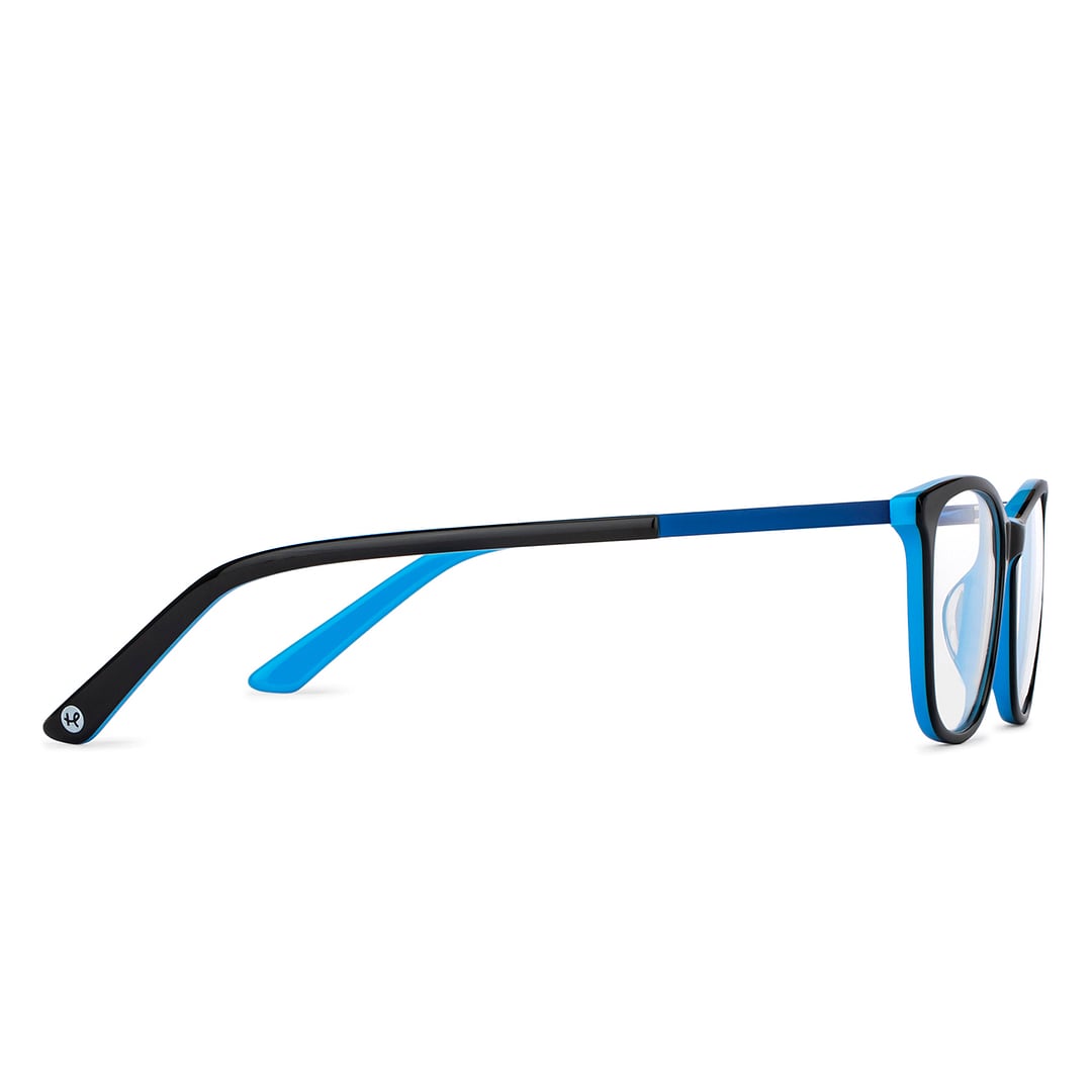 Hooper Online Sky Blue Full Rim Rectangle left side